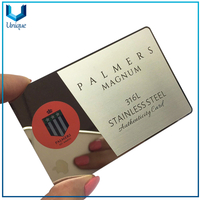 China Fabricante de artesanías de metal para tarjeta de visita de metal, oro / plata / de cobre Tarjeta de invitación de metal cepillada, tarjeta de membresía de acero Stailss