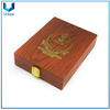 Wholesale Diseño personalizado Metal Militar Shield con caja de madera, Placas de premio militar de honor con caja de madera, Medalla de Premio Militar de Oro MOQ bajo