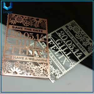 Tarjeta de identificación de Metal de diseño de metal, tarjeta de visita de acero inoxidable, arte popular de metal Regalo de negocios KC Placa de nombres de grabado