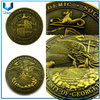 Personalice el latón antiguo, debatiendo la moneda de la medalla, la moneda conmemorativa militar, la moneda del desafío 3D