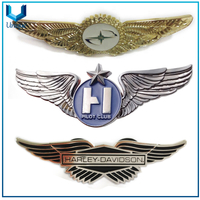 Insignia del PIN Piloto del Ejército, Master Command Wings Insignia, Insignias de aviación con ala personalizada, Insignia de Policía 3D, Insignia de esmalte
