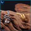 Kalen acero inoxidable oro plata serpiente encanto anillos de dedo para hombres